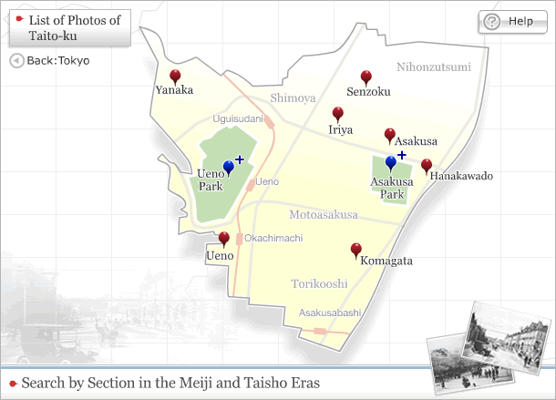 Map of Taito-ku