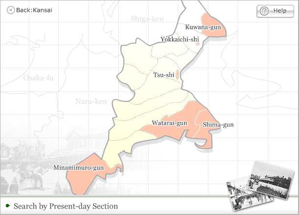 Map of Mie-ken