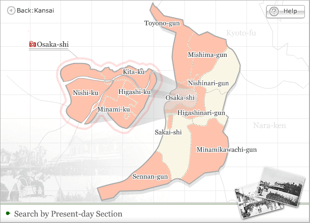 Map of Osaka-fu