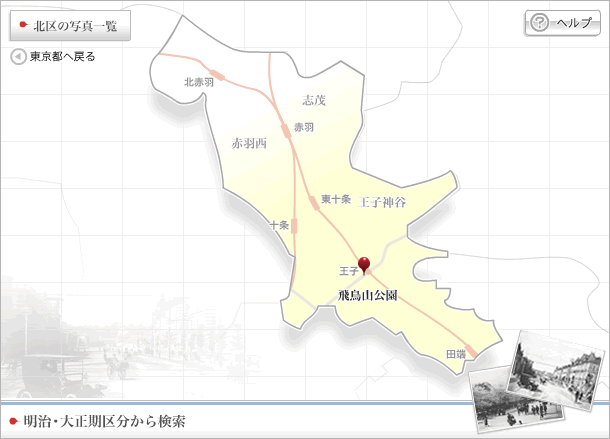 北区の地図